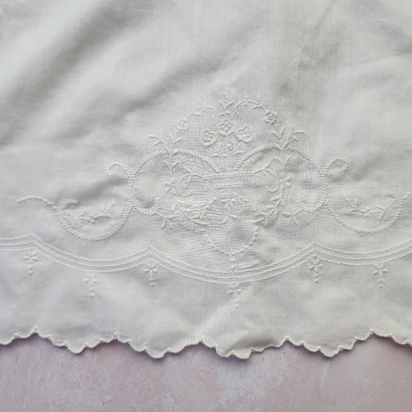 CASTER & CO x VINTAGE 40s delicately embroidered blouse / under‎ shirt size 1Y - Picture 8 of 10